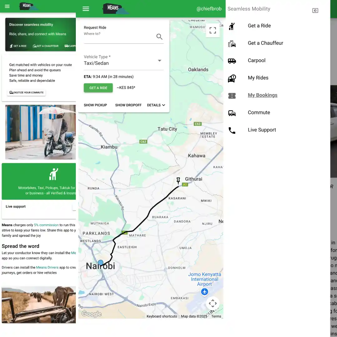 Means Mobile app